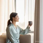 공간디자인과 관련된 최신 기술 활용 - **Prompt 1: Smart Home Morning Serenity**
    A peaceful, sunlit modern apartment living room during...