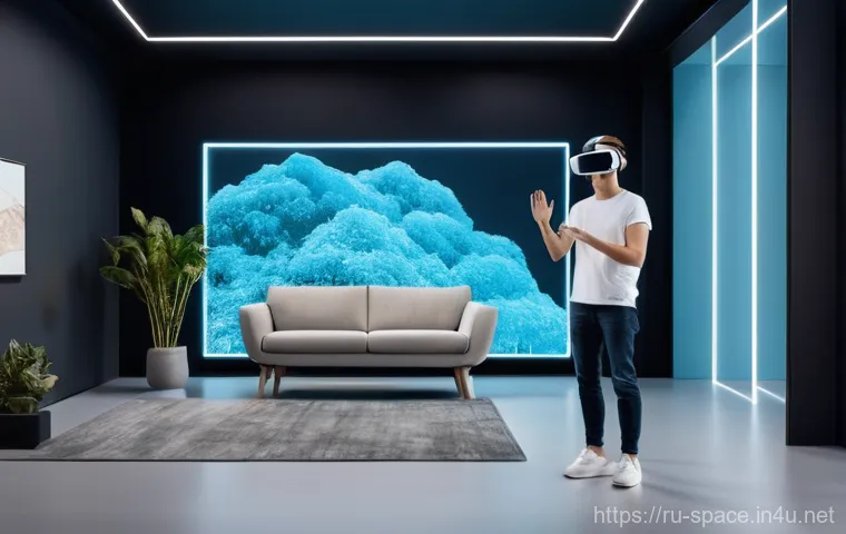 공간디자인과 관련된 최신 기술 활용 - **Prompt 1: Smart Home Morning Serenity**
    A peaceful, sunlit modern apartment living room during...